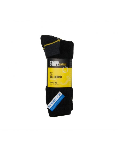 Stapp Yellow Herensok Allround Zwart - Sokken