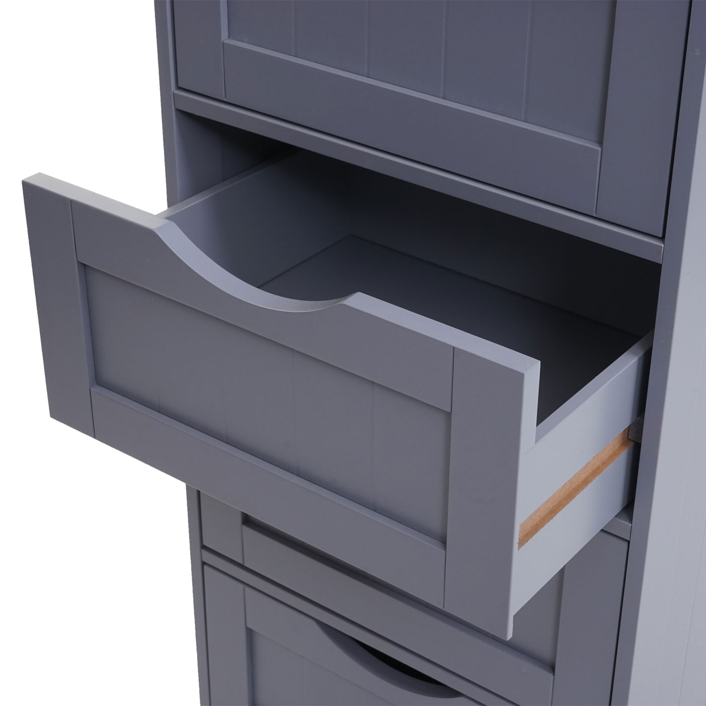 Kommode MCW-B65, Schubladenschrank Schrank, 5 Schubladen 100x40x35cm ~ grau