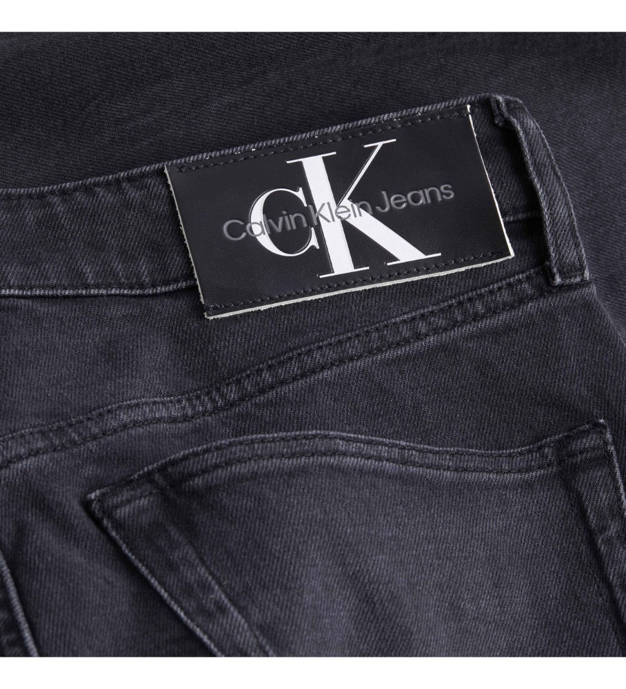 Calça jeans Calvin Klein Slim Taper preta