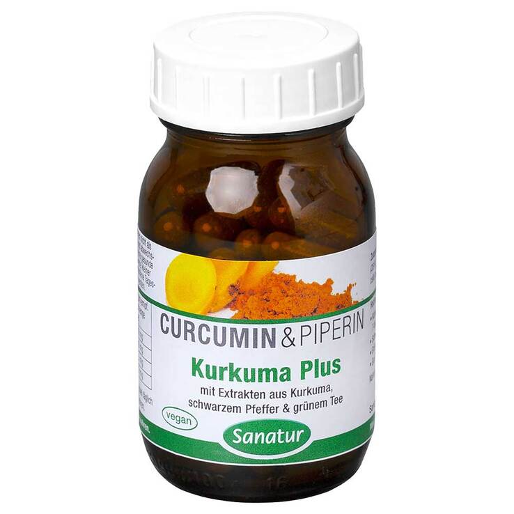 Kurkuma Plus Curcumin & Piperin Kapseln, 180 St