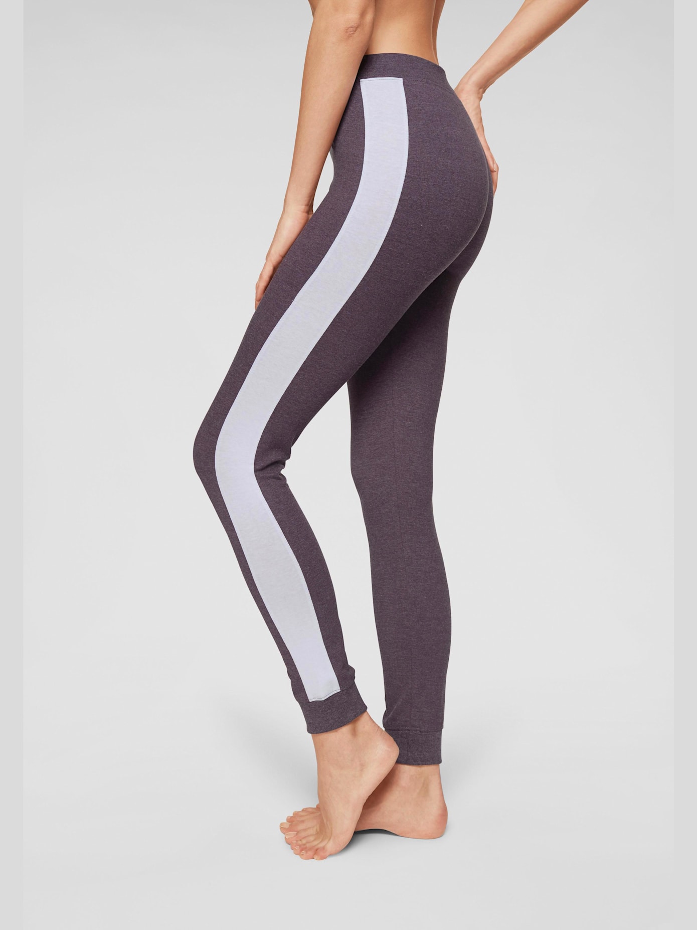Legging avec rayures latérales contrastées