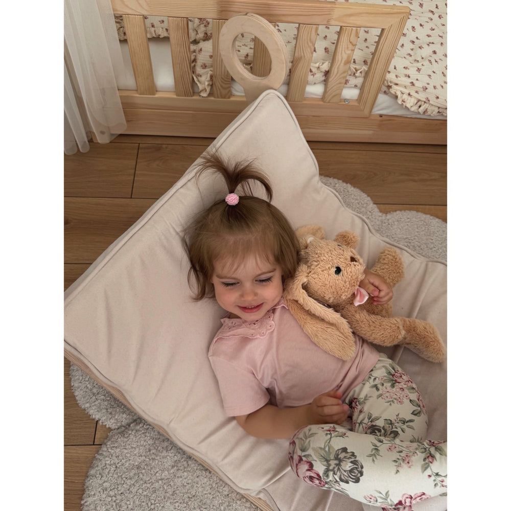 Køb Woobiboo Natural Montessori Rocker Med Beige Madras L