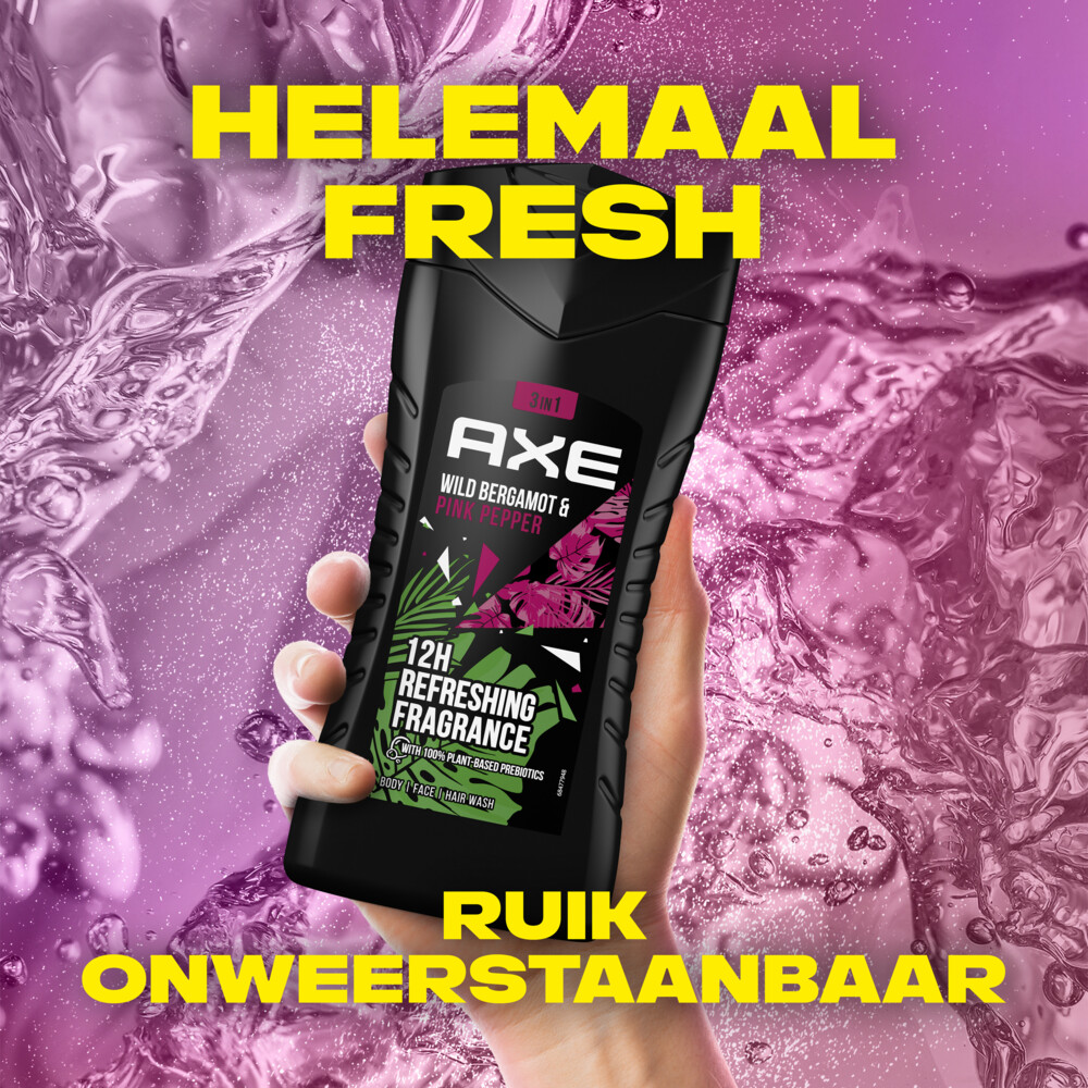 Axe 3-in-1 Douchegel Wild Fresh Bergamot & Pink Pepper250 ml