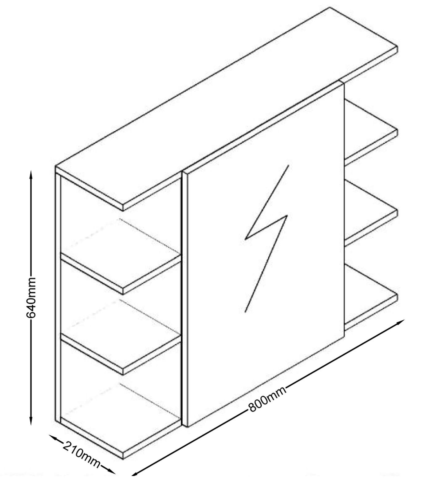 VCM Holz Badspiegel Wandspiegel Hängespiegel Spiegelschrank Badezimmer Zalo