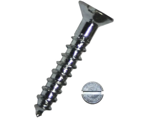 Verzonken houtschroef met sleuf DIN 97 1,6x10 mm verzinkt, 100 stuks