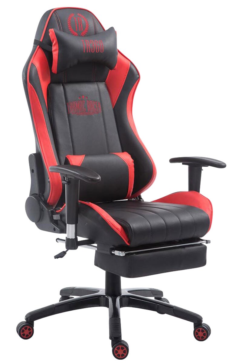 CLP Racing Gaming Bürostuhl Shift XL Mit Kunstlederbezug l Gamingstuhl Mit Leichtlaufrollen l Höhenverstellbarer Drehstuhl