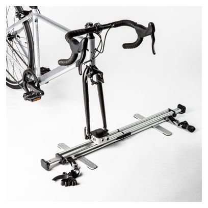 Porte vélo Intérieur de Voiture Decathlon Aluminium Gris