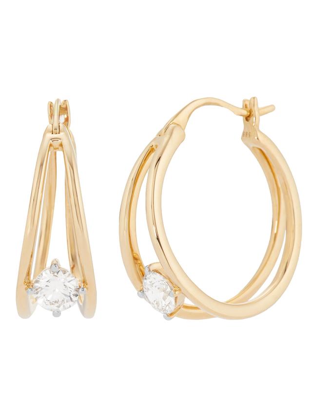 Creolen, LG-Brillanten, Gelbgold 585