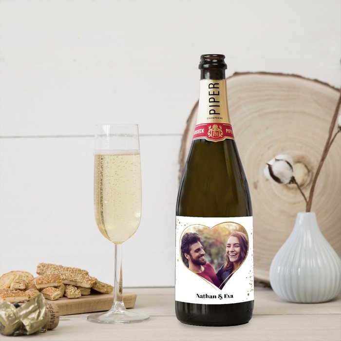 Piper Heidsieck | Brut | Love met eigen foto en tekst | 750 ml