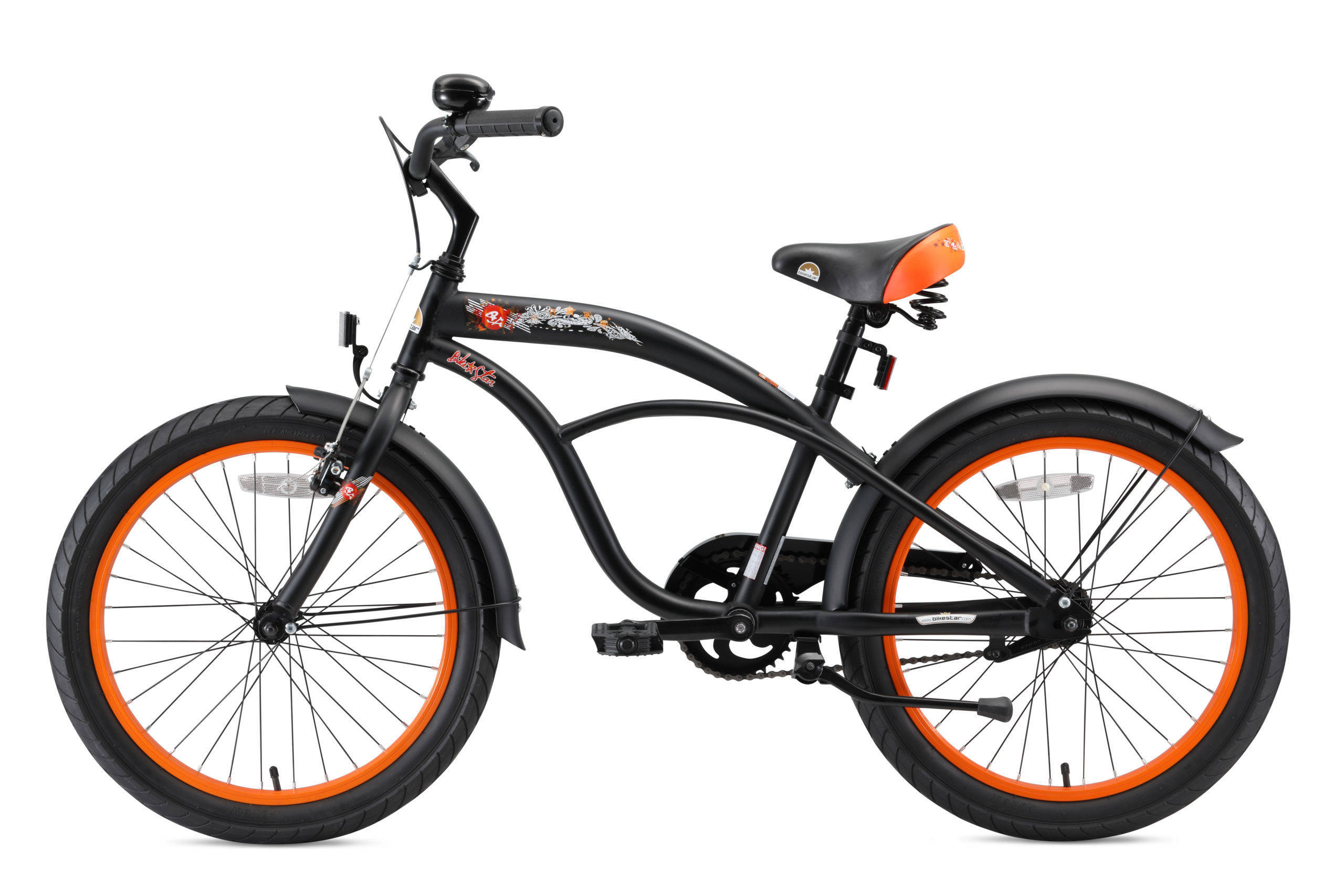 BikeStar Cruiser kinderfiets 20 inch zwart