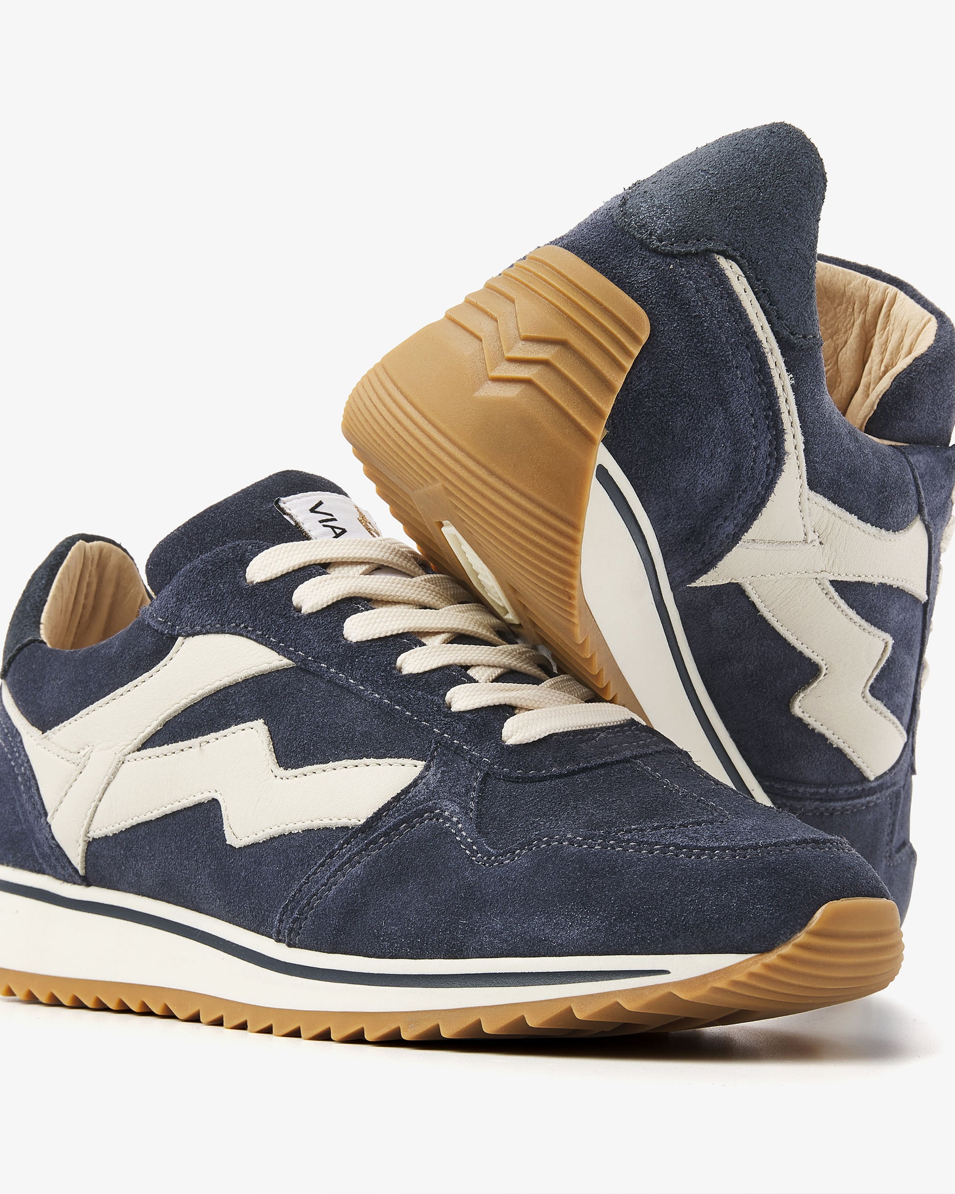 VIA VAI blauwe dames sneakers Mikki Alex