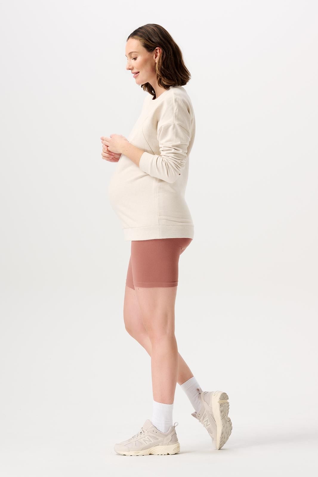 Noppies Maternity Trui met voedingsfunctie Lesy - Oatmeal