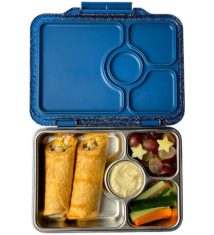 Yumbox Brotdose m. 4 Rum - Bento Steel - Twilight Glitter