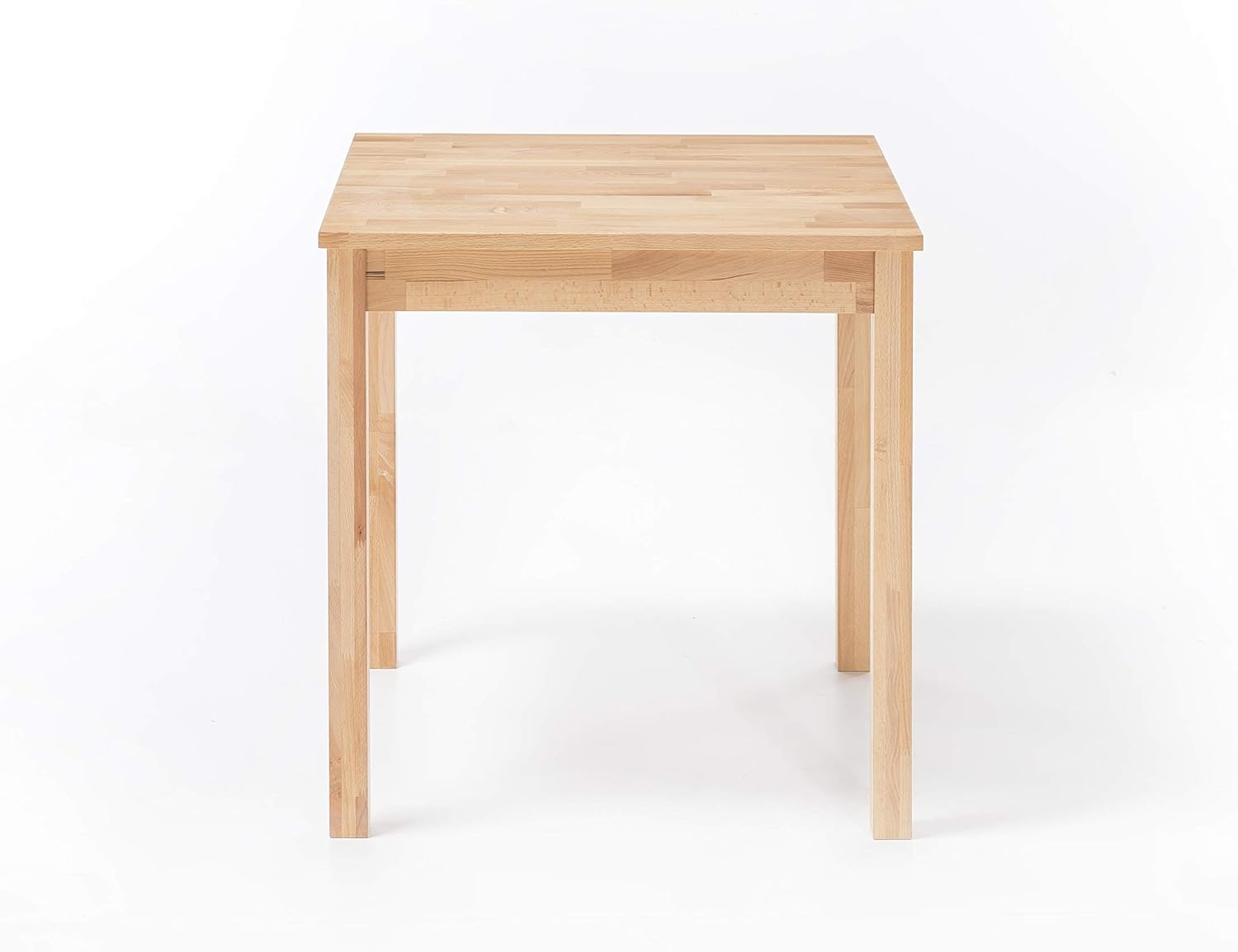 Robas Lund Tisch Esszimmertisch Massivholz Kernbuche, Alfons BxHxT 70 x 76 x 70 cm, Natur
