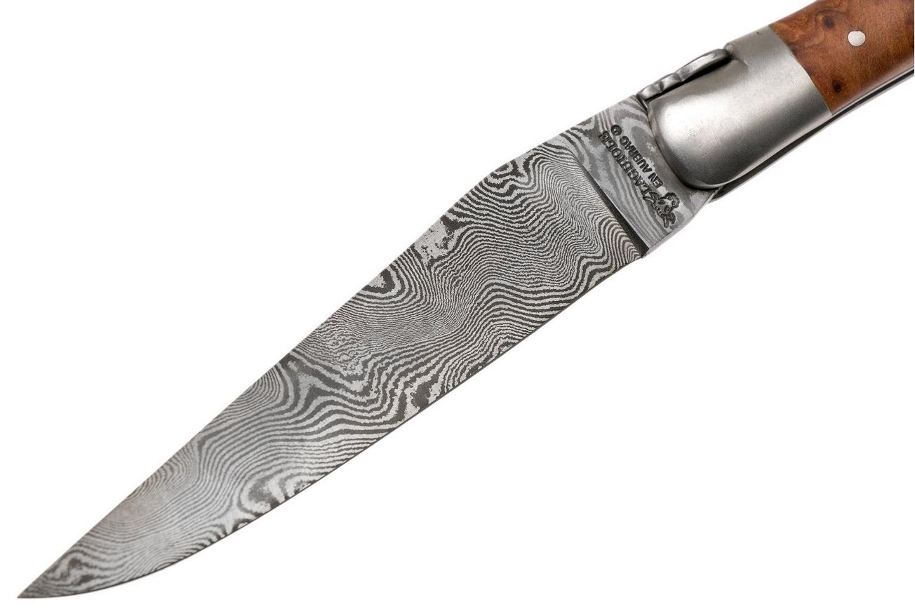 Laguiole en Aubrac 12 cm Balbach damast, Thuya wood L0212THI/FDBB1 Laguiolemes