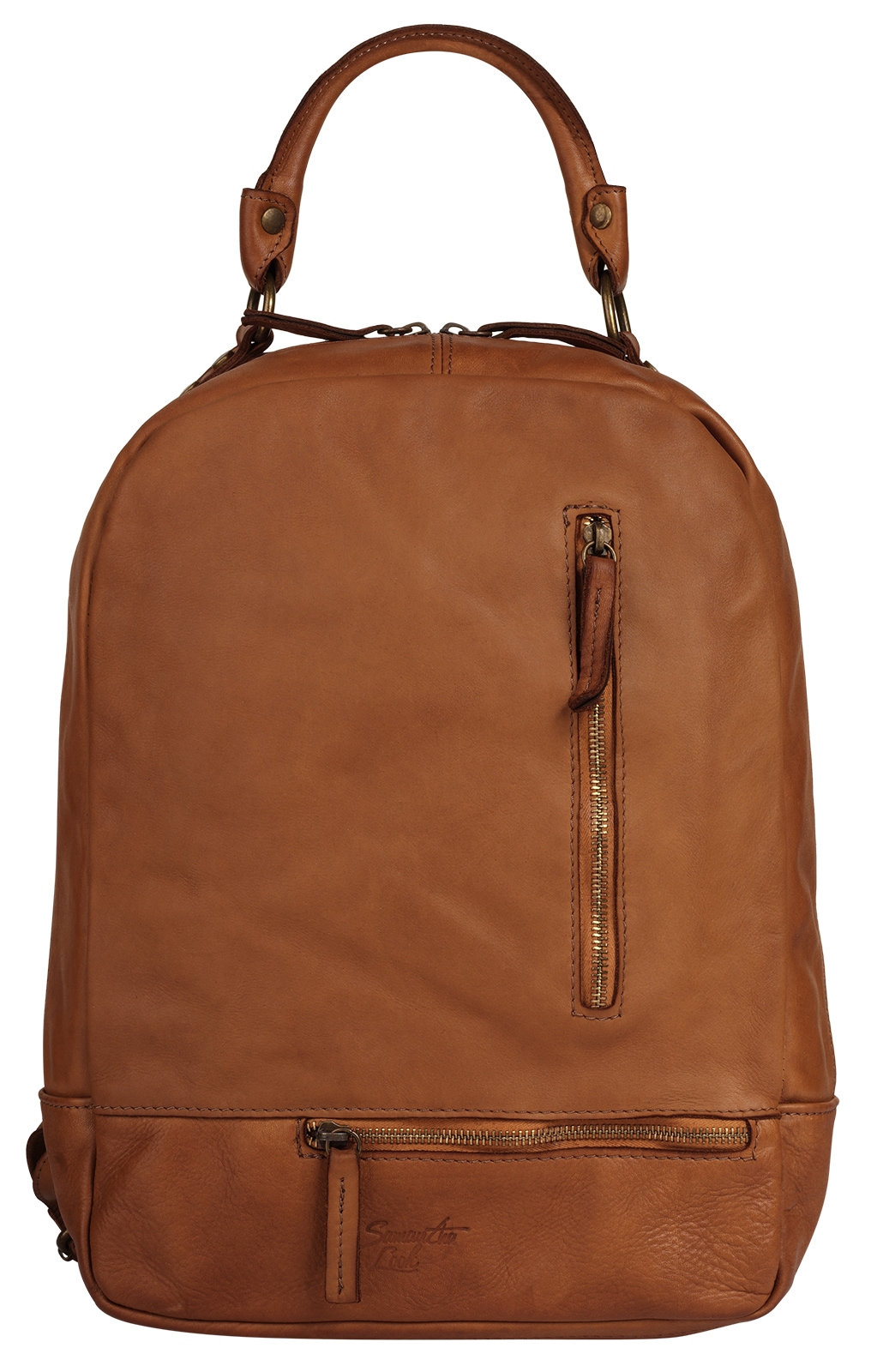 Samantha Look Cityrucksack echt Leder, Made in Italy