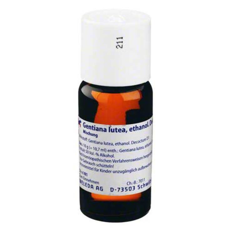 Gentiana lutea, ethanol. Decoctum 5%, 50 ml