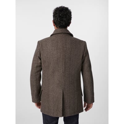 Herrenjacke Doppelreiher, Braun-Beige