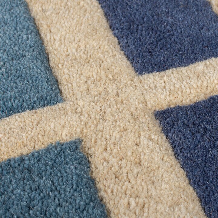 Retro loper - Ryano Blokken Blauw/Multicolor