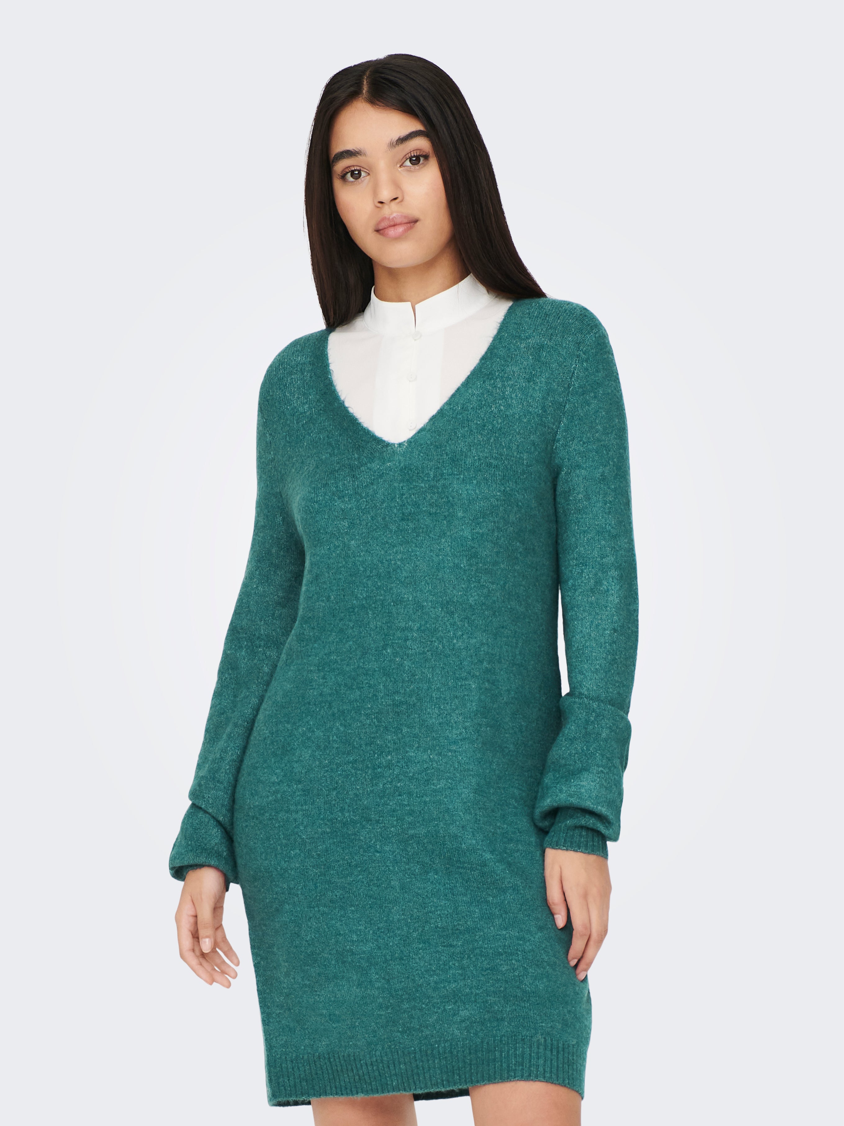 JDYELANORA Langes Kleid Atlantic Deep