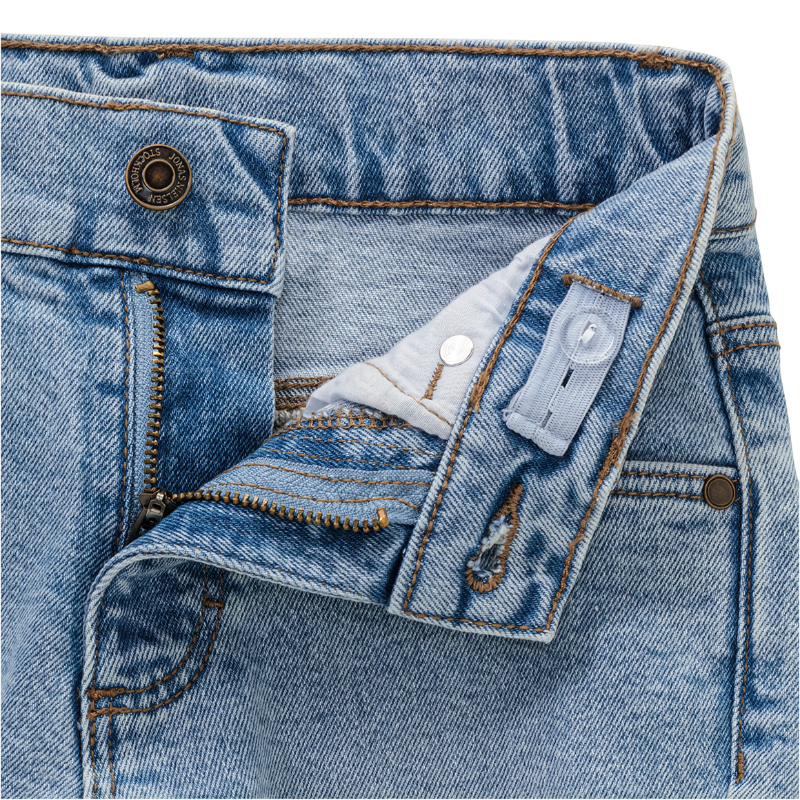 Jonas Nielsen Jungen Jeansshorts in Denim-Optik hellblau