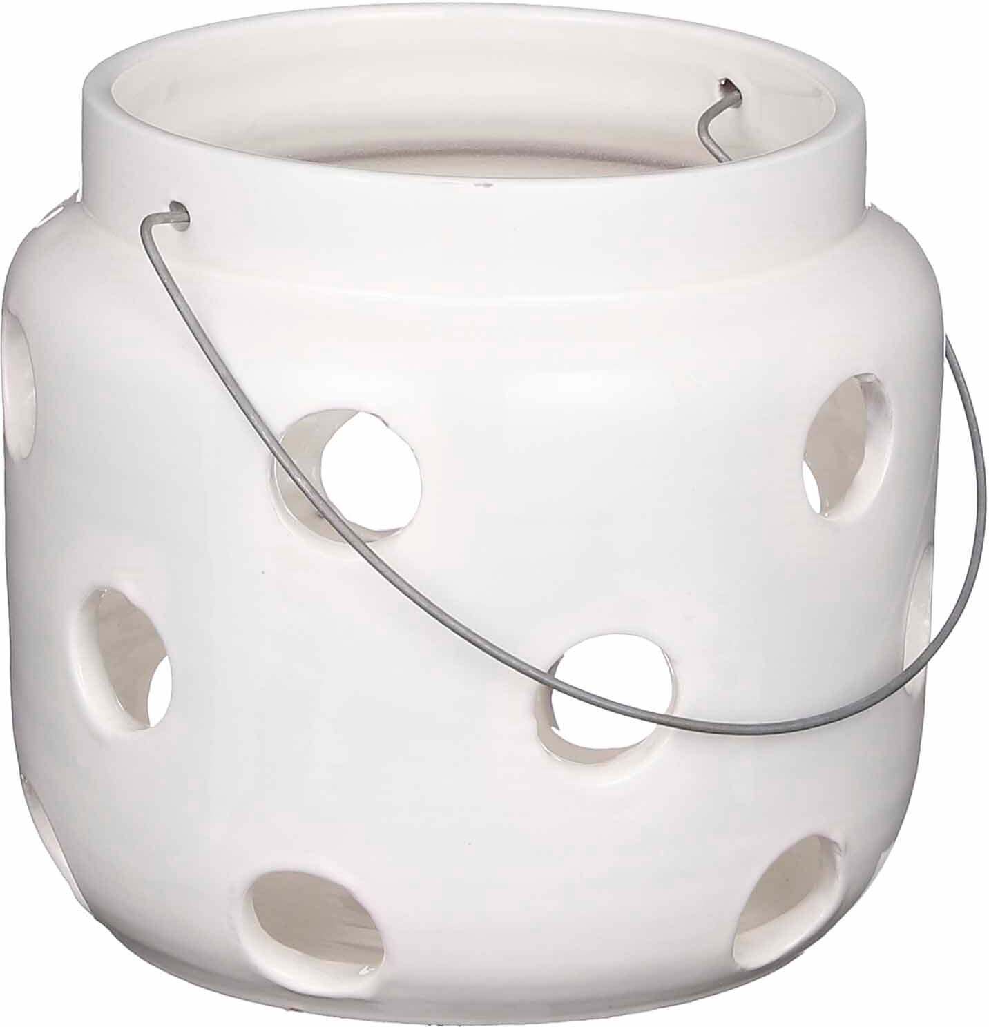 Mica Decorations lantaarn Arena wit D 26 H 24 cm