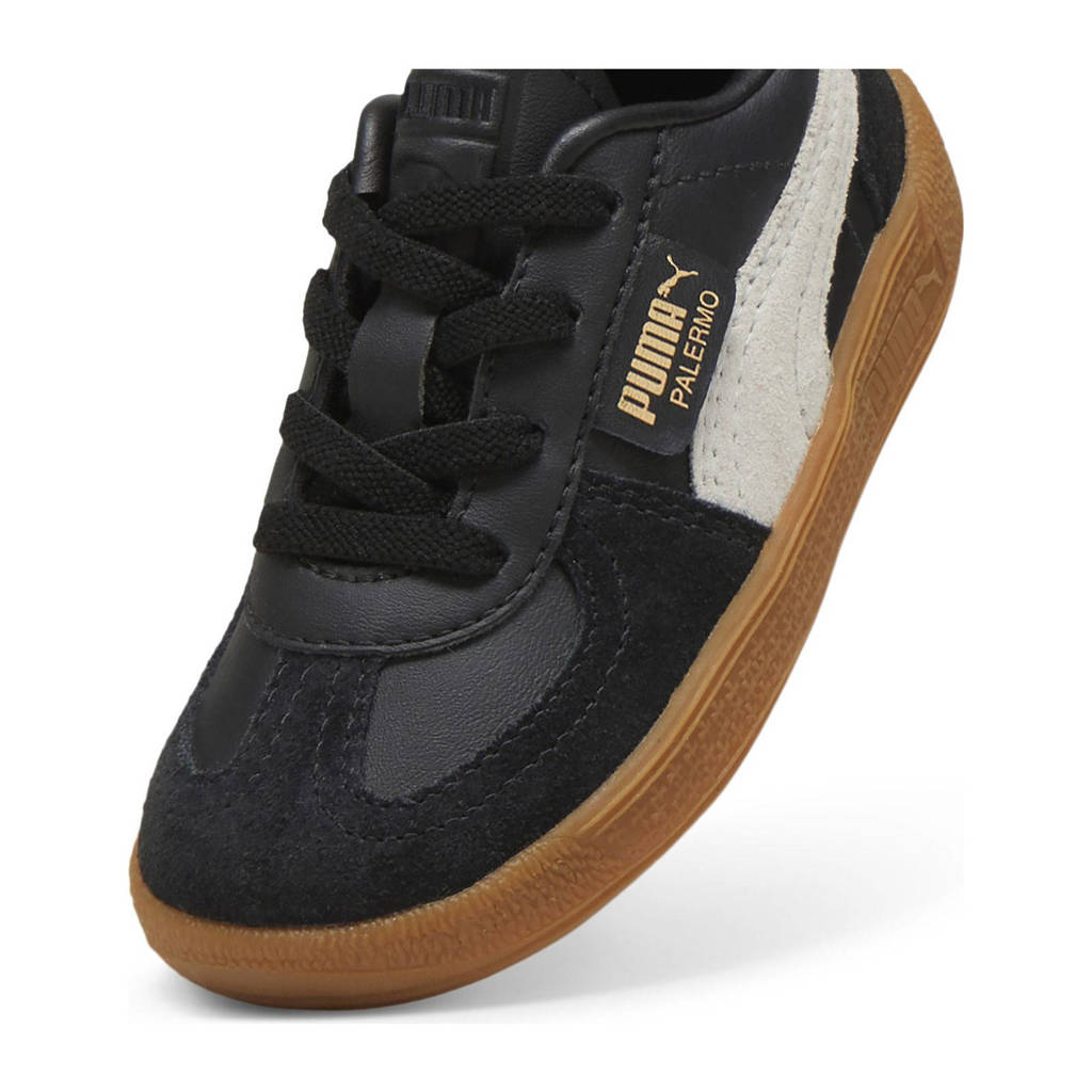 Puma Palermo Lthsneakers zwart/grijs/gum