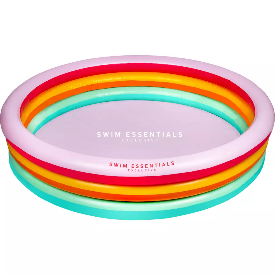 Swim Essentials Aufblasbarer Pool Regenbogen Ø 150 cm