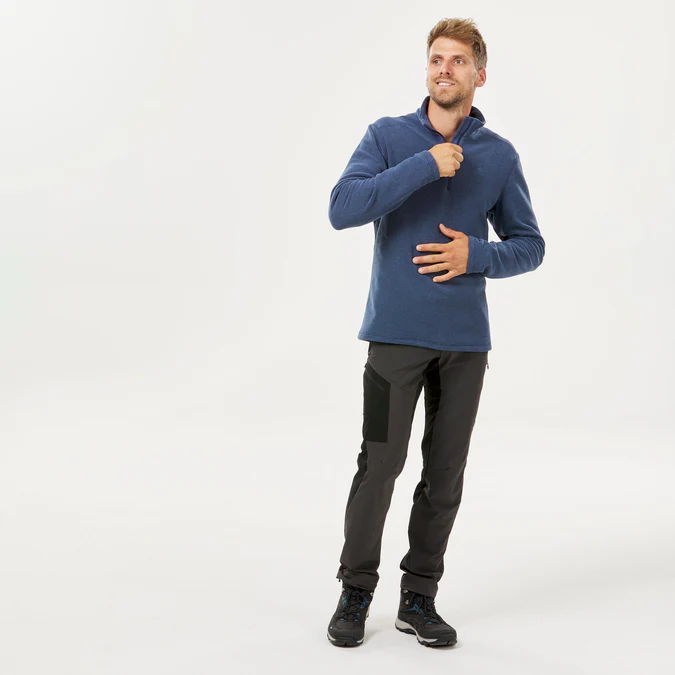 Decathlon Quechua - Casaco de lã polar para caminhadas Quechua MH100 para homem
