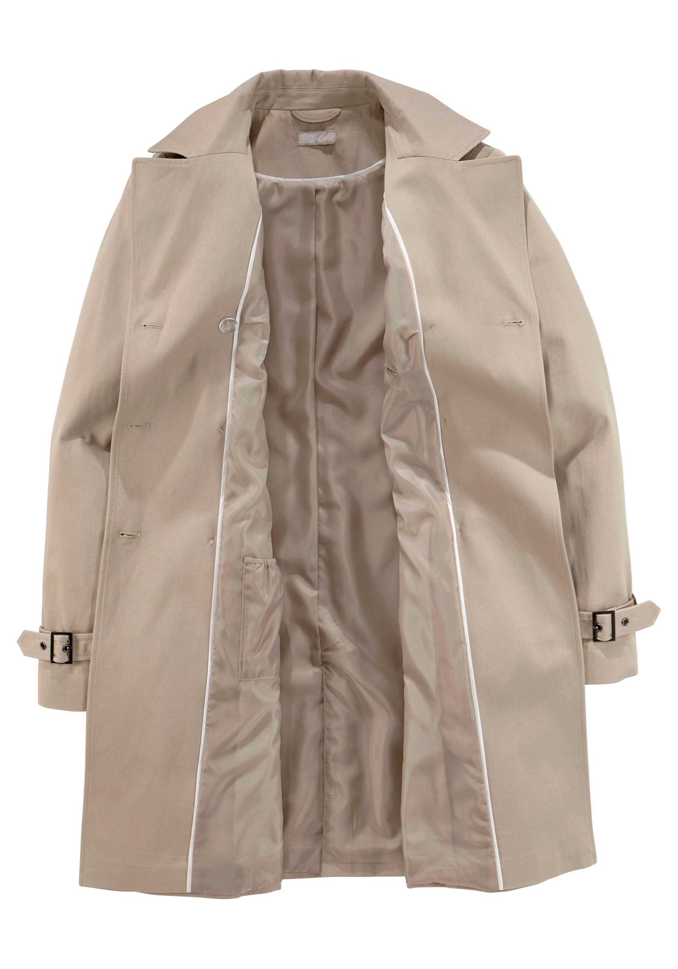 Aniston CASUAL Trenchcoat , mit Gürtel zum Regulieren