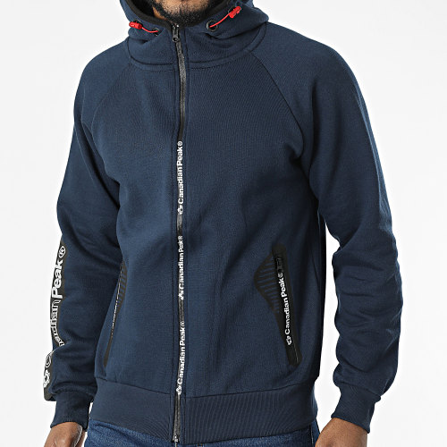 Sweat Zippé Capuche Gex Bleu Marine