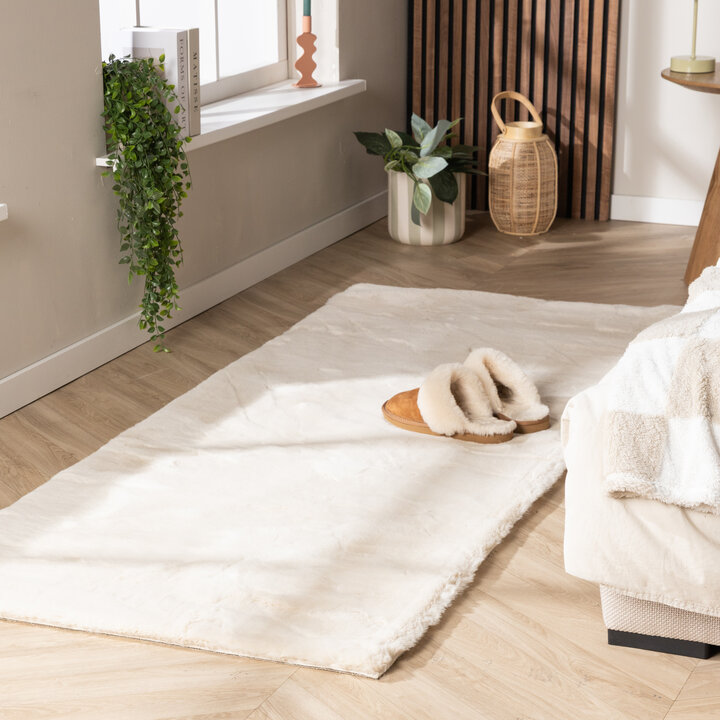 Zachte Hoogpolige loper - Comfy Supreme Creme