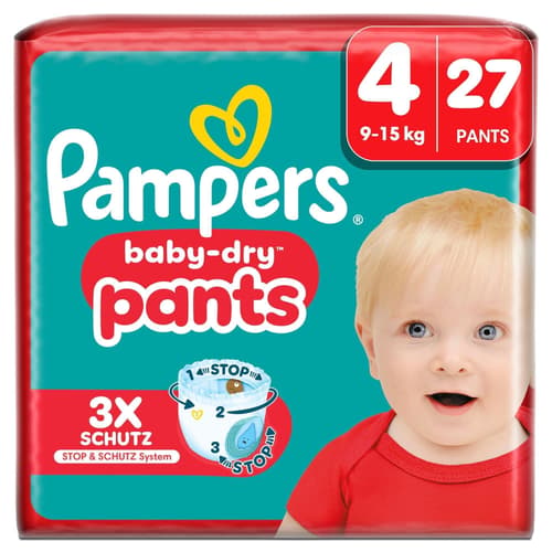 Pampers Baby-Dry Pants Gr.4, Single Pack, 9-15kg