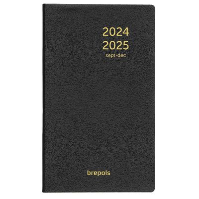 Agenda de poche Genova 16 mois - 1 semaine sur 2 pages - 9 x 16 cm - 2 couleurs disponibles - Brepols