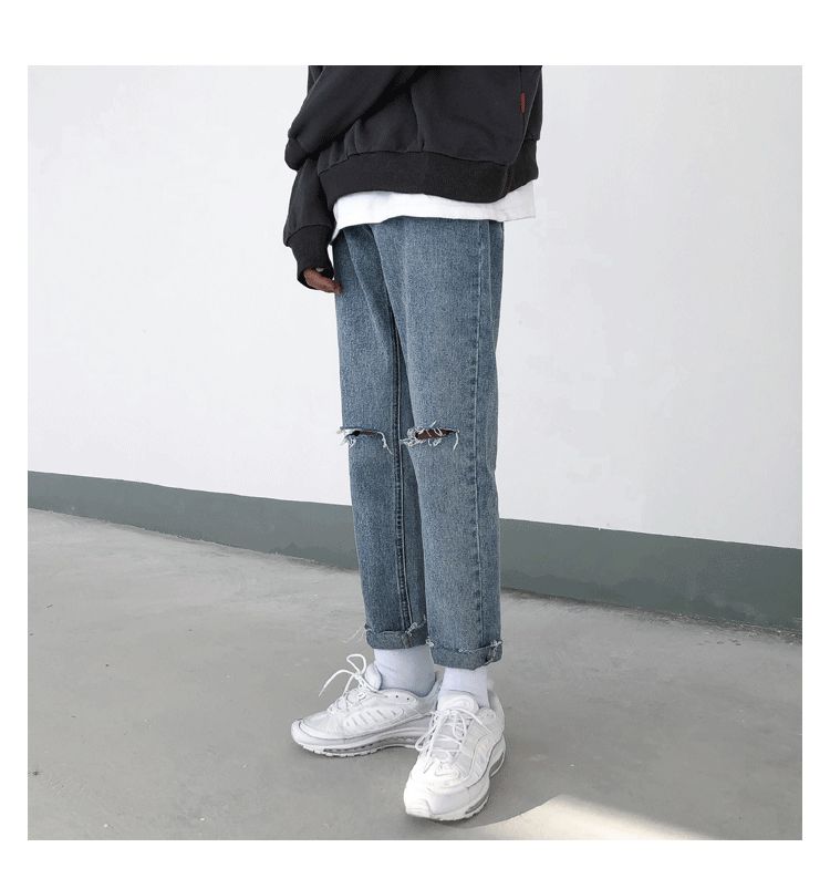 POSI - Versleten rechte jeans