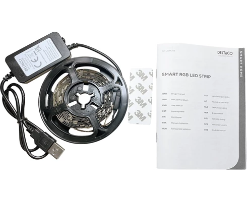 Deltaco Smart USB-powered LED-strip, 2m
