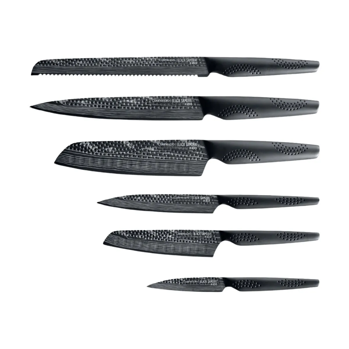 THE CUSTOM CHEF™ iD3® BLACK SAMURAI™ Gozen Knivblok - 7 dele