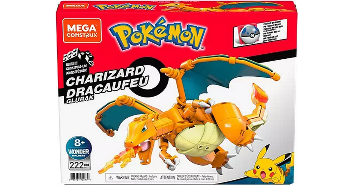 Mega - Pokémon Byggesæt - Charizard (GWY77)