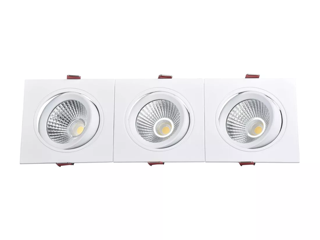 Spot Downlight LED 45W Rectangulaire Madison Coupe 400x120 mm 3000K Blanc chaud