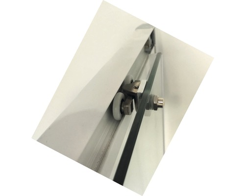 Hoekdeur met schuifdeur RAVAK Blix 80 x 80 cm profiel wit helder glas vuilafstotende glascoating