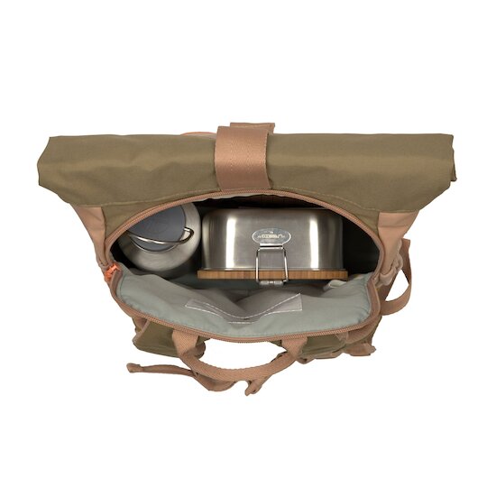 Sac à dos enfant Rolltop Nature   Braun        de               Lässig