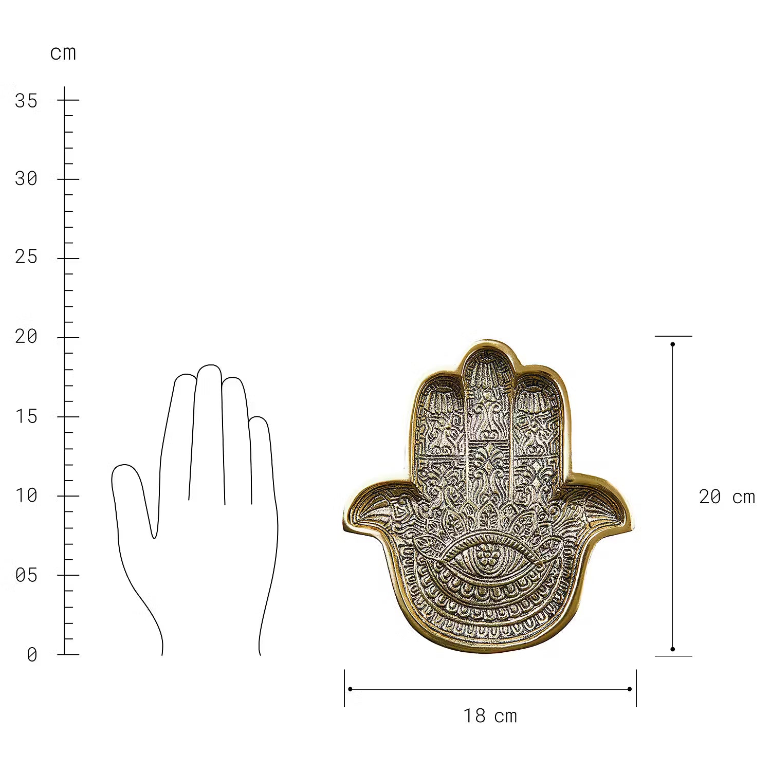 HAMSA Deko-Schale 6er-Set