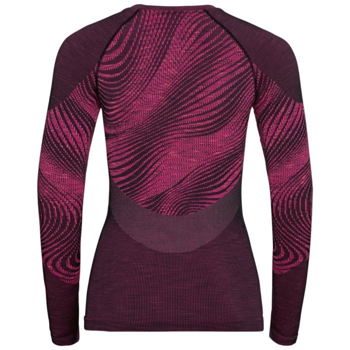 Odlo Dame Trøjer Top Crew Neck Long Sleeve Pink