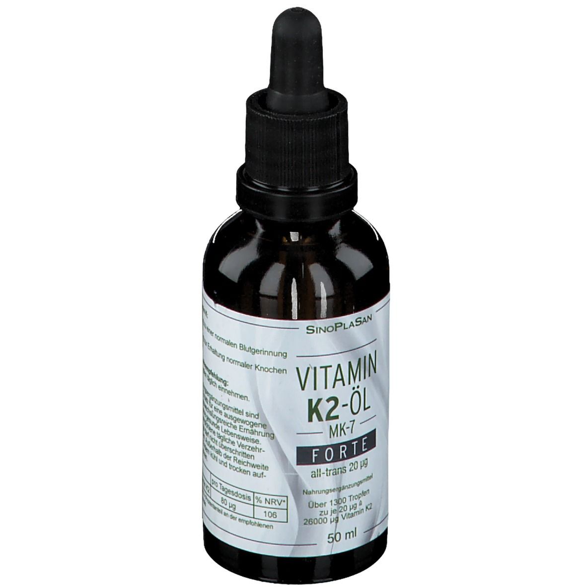 SinoPlaSan Vitamin K2-Öl MK-Forte all-trans 20 µg