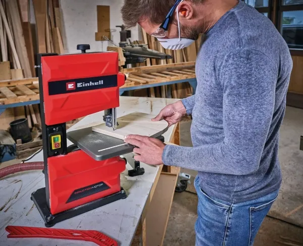 Einhell TC-SB 200  , Lodret båndsav, 0 - 45°, Sort, Rød, 8 cm, 900 m/min, 4,5 cm