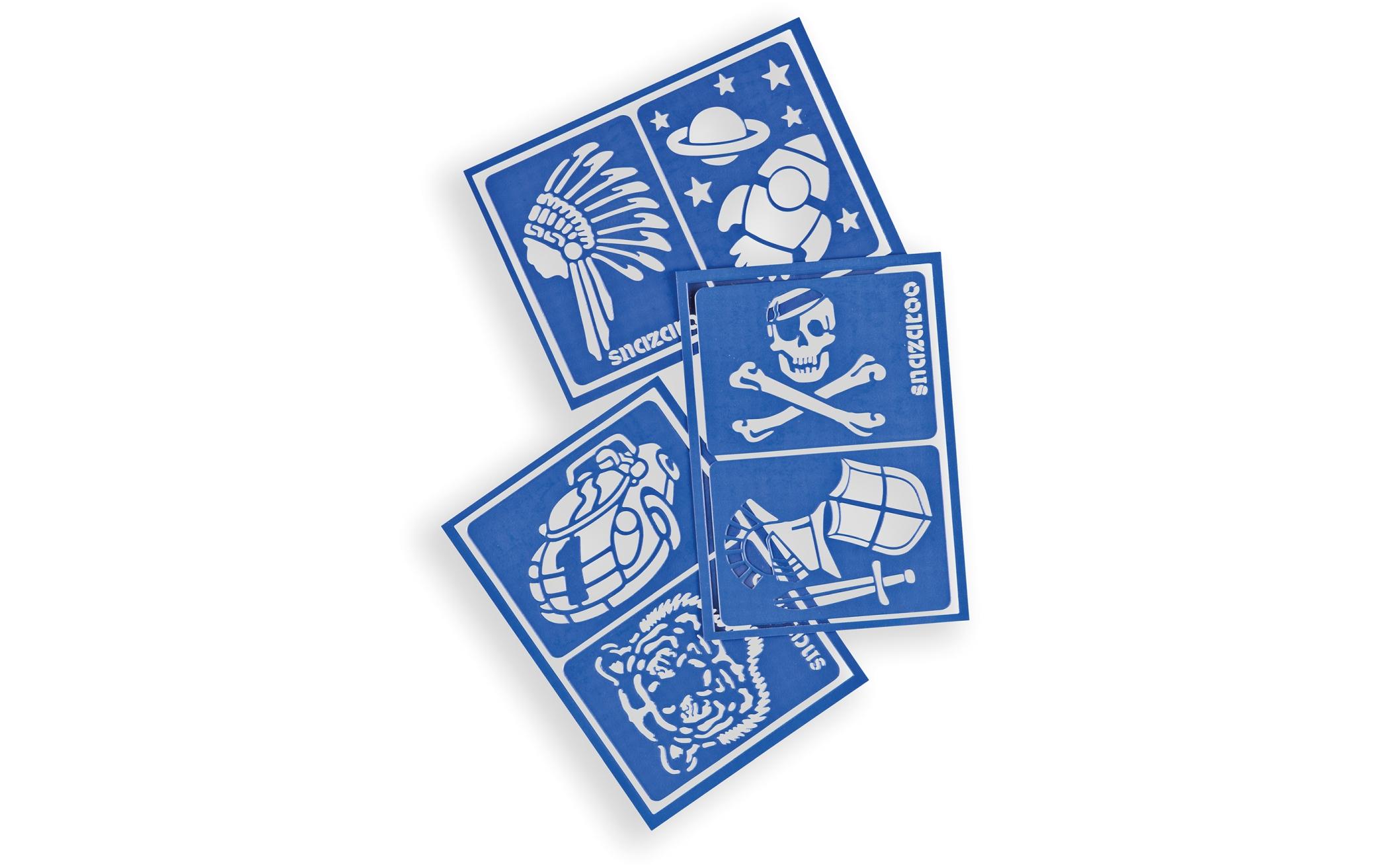 Zubehör Schablonen Jungen, 6 StückAbenteuer Schablonen 6er Set