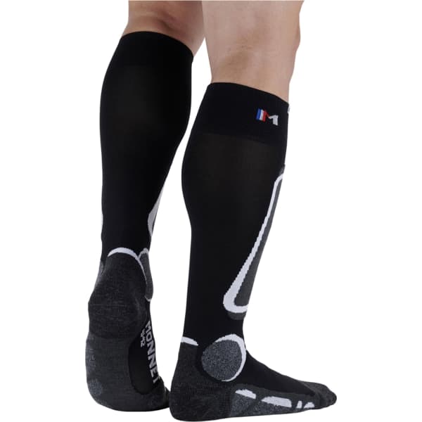Chaussette de ski MONNET MI-BAS BACKSIDE+ GREY