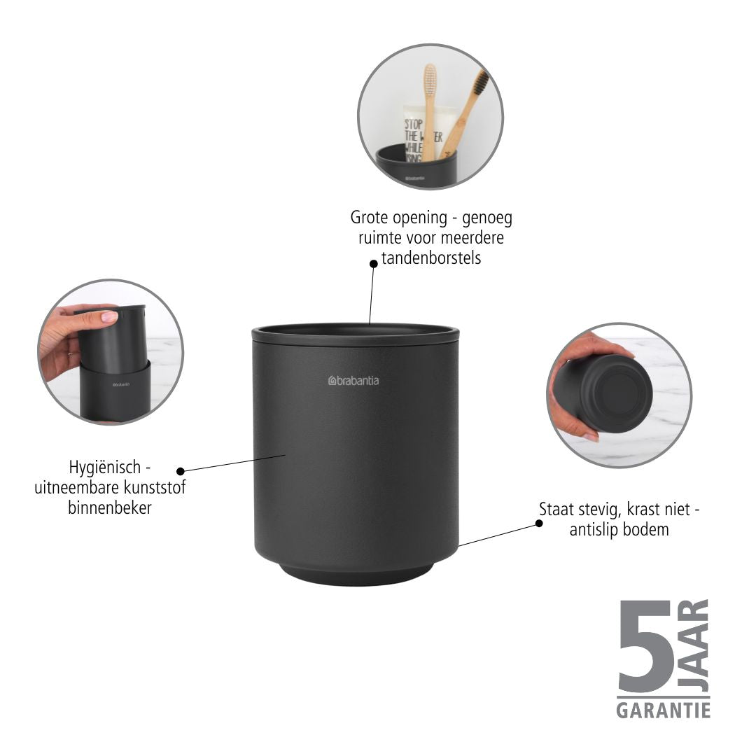 Brabantia MindSet Tandenborstelhouder - Grijs