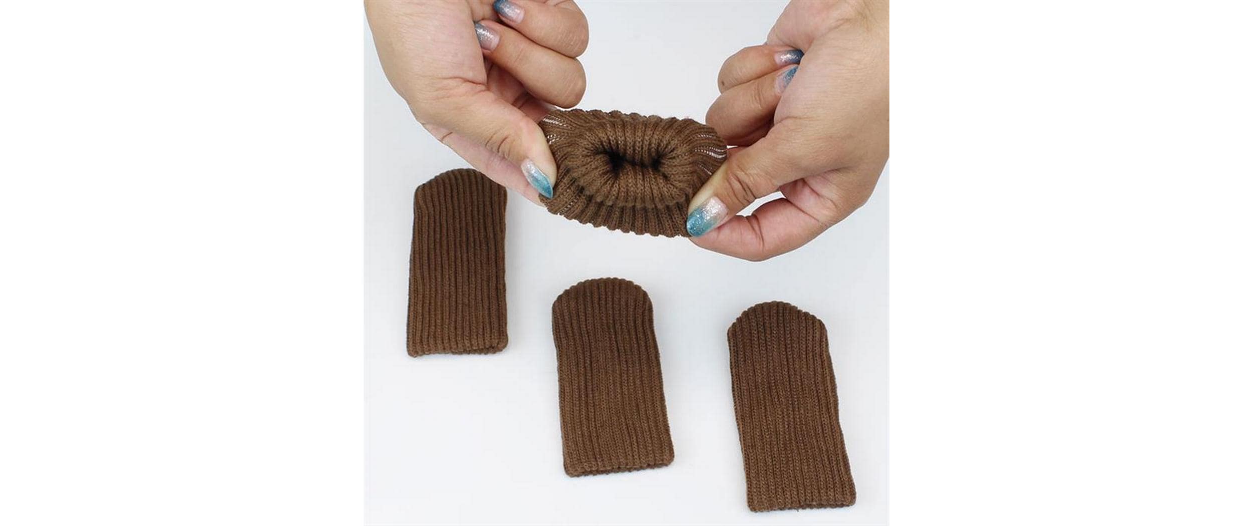 Bodenschoner Katzenpfoten Schwarz/WeissStuhlsocken