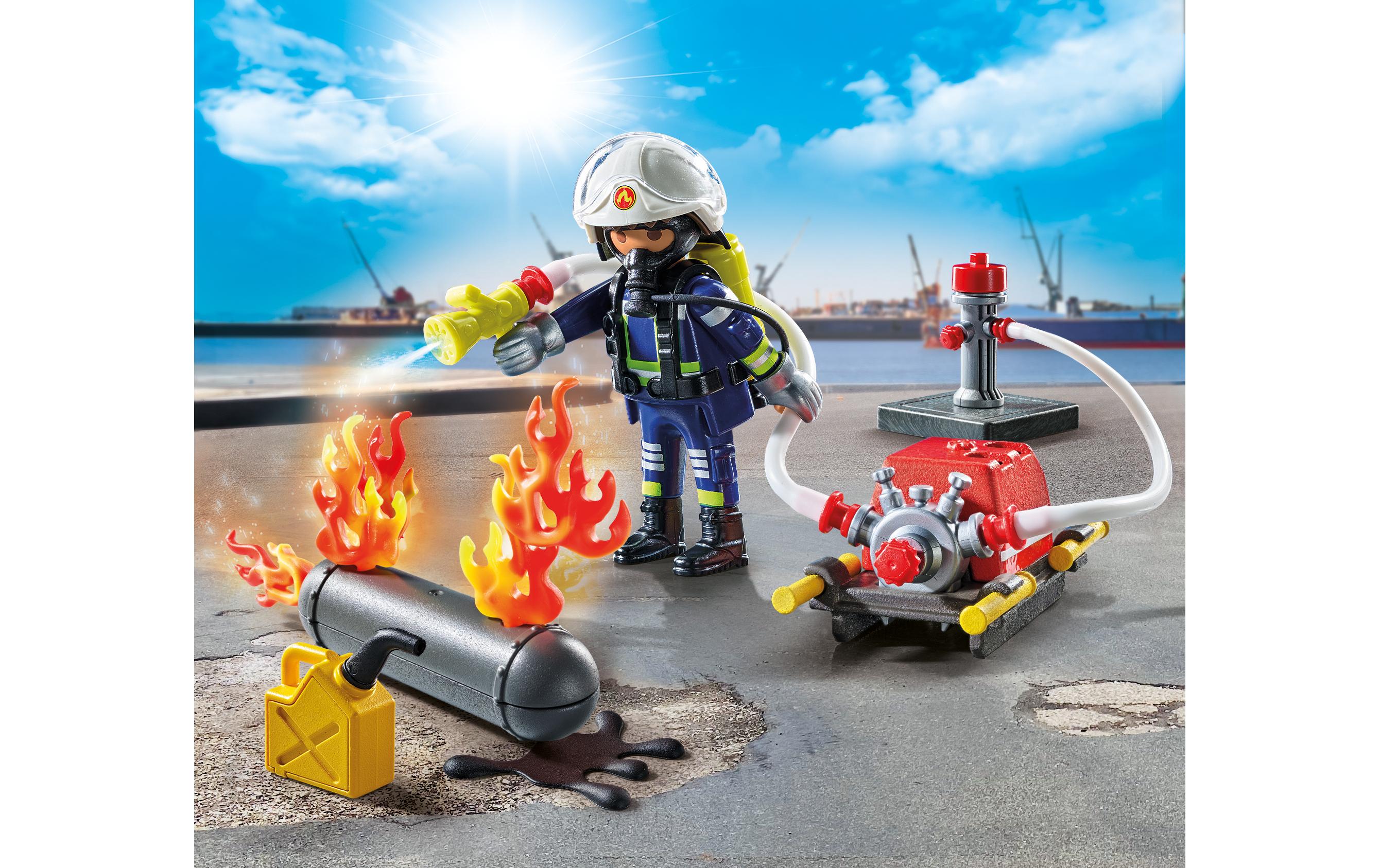 Action Heroes Löschung eines Gastanks 71826Spielfiguren-Set